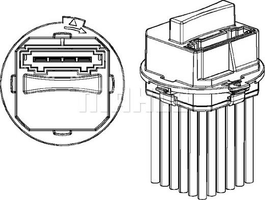 MAHLE ABR 40 000P - Regolatore, Ventitlatore abitacolo autozon.pro