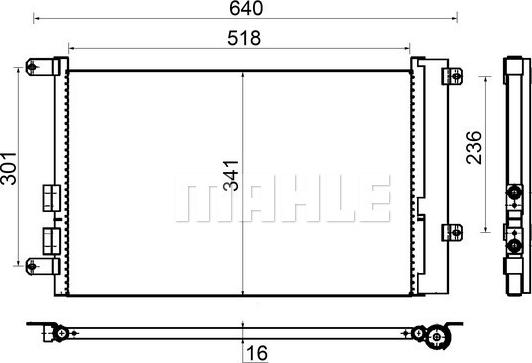 MAHLE AC 401 000S - Condensatore, Climatizzatore autozon.pro