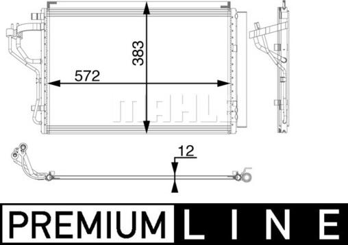 MAHLE AC 55 000P - Condensatore, Climatizzatore autozon.pro