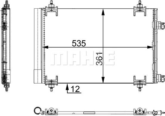 MAHLE AC 668 000S - Condensatore, Climatizzatore autozon.pro