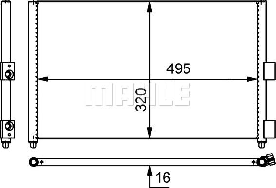 MAHLE AC 371 000S - Condensatore, Climatizzatore autozon.pro