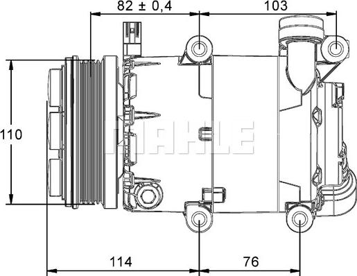 MAHLE ACP 864 000P - Compressore, Climatizzatore autozon.pro