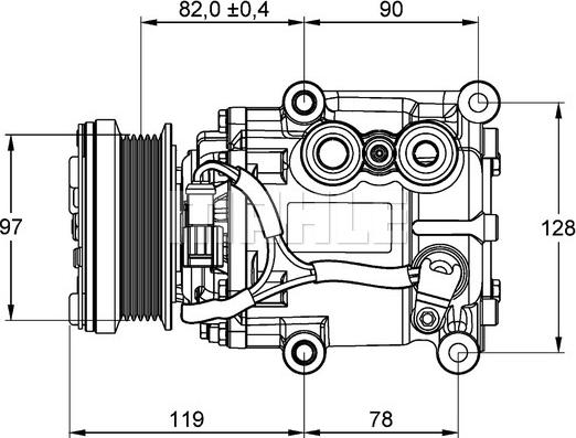 MAHLE ACP 22 000P - Compressore, Climatizzatore autozon.pro