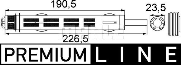 MAHLE AD 185 000P - Essiccatore, Climatizzatore autozon.pro