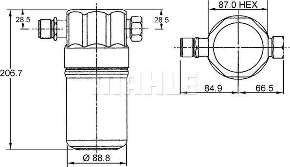 MAHLE AD 36 000S - Essiccatore, Climatizzatore autozon.pro