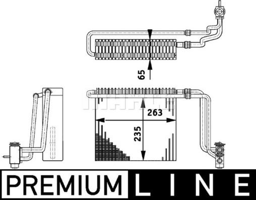 MAHLE AE 65 000P - Evaporatore, Climatizzatore autozon.pro