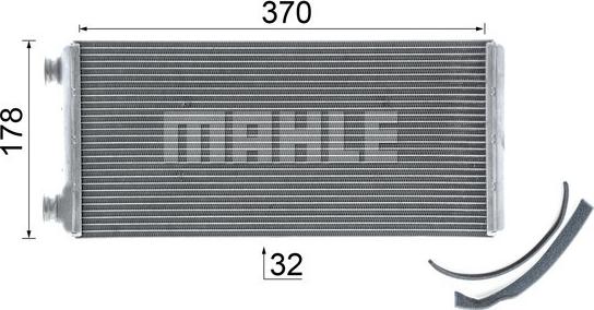 MAHLE AH 5 000P - Scambiatore calore, Riscaldamento abitacolo autozon.pro