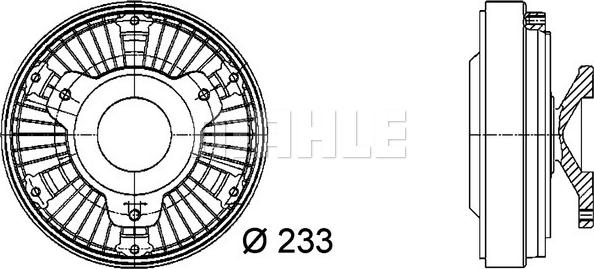 MAHLE CFC 17 000P - Giunto di collegamento, Ventilatore radiatore autozon.pro