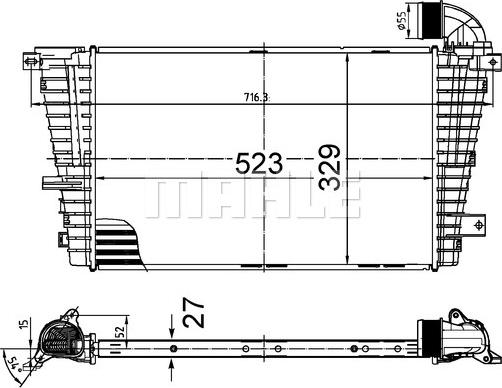 MAHLE CI 513 000S - Intercooler autozon.pro