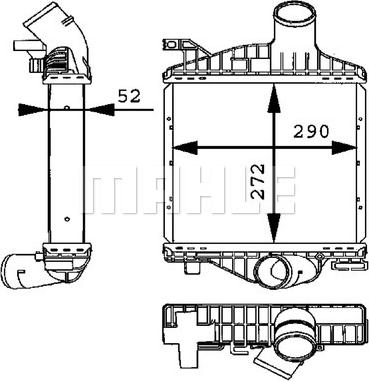 MAHLE CI 88 000P - Intercooler autozon.pro