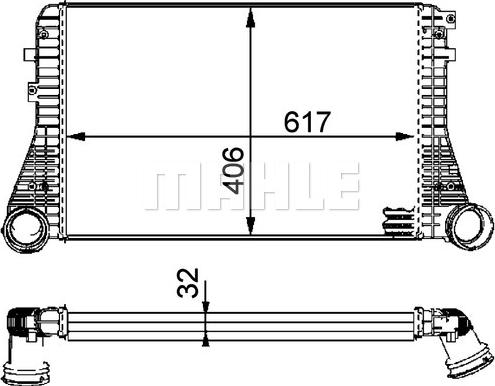 MAHLE CI 83 000P - Intercooler autozon.pro