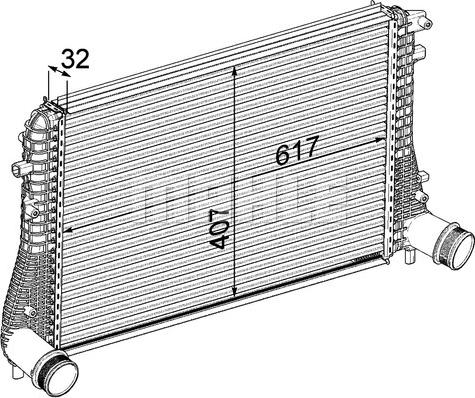 MAHLE CI 207 000P - Intercooler autozon.pro