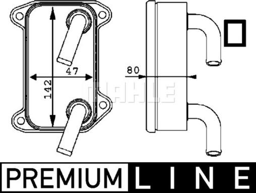 MAHLE CLC 40 000P - Radiatore olio, Olio motore autozon.pro