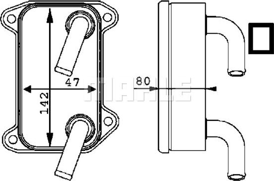 MAHLE CLC 40 000P - Radiatore olio, Olio motore autozon.pro