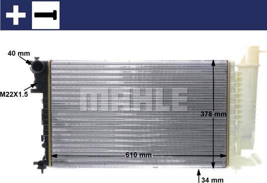 MAHLE CR 497 000S - Radiatore, Raffreddamento motore autozon.pro