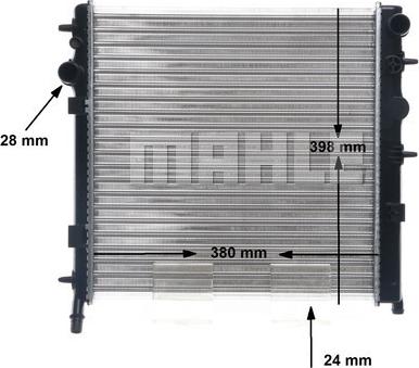 MAHLE CR 556 002S - Radiatore, Raffreddamento motore autozon.pro