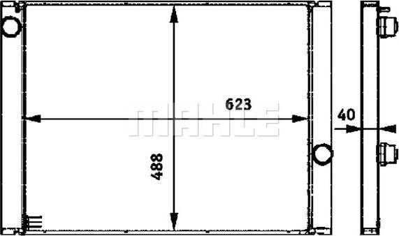 MAHLE CR 582 000P - Radiatore, Raffreddamento motore autozon.pro