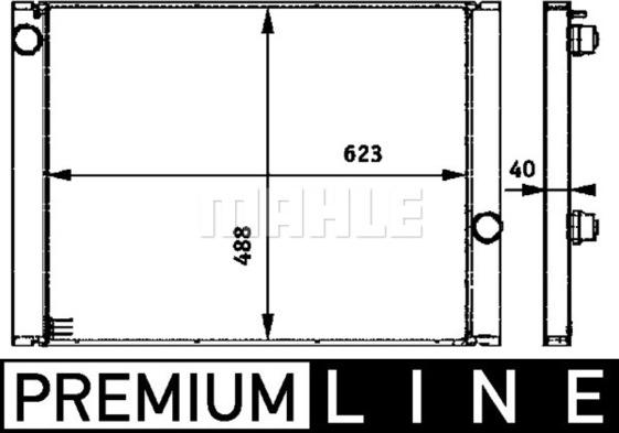 MAHLE CR 582 000P - Radiatore, Raffreddamento motore autozon.pro