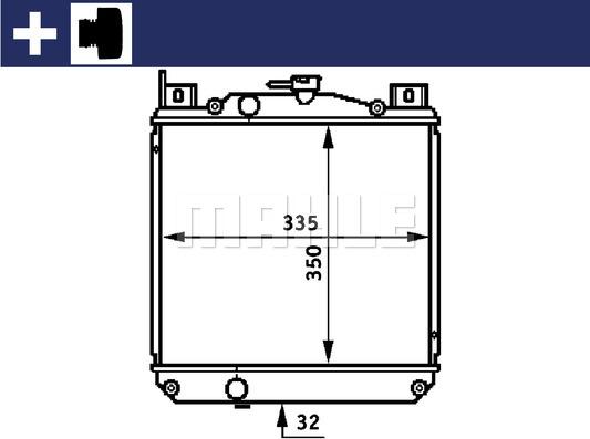 MAHLE CR 655 000S - Radiatore, Raffreddamento motore autozon.pro