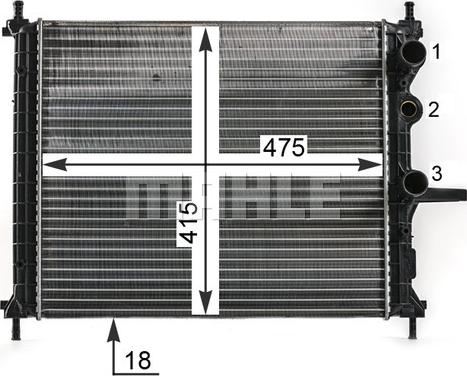 MAHLE CR 1993 000P - Radiatore, Raffreddamento motore autozon.pro