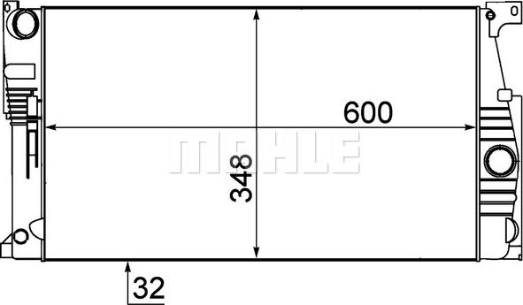 MAHLE CR 1907 000P - Radiatore, Raffreddamento motore autozon.pro