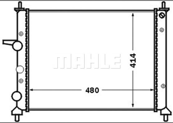 MAHLE CR 1442 000S - Radiatore, Raffreddamento motore autozon.pro