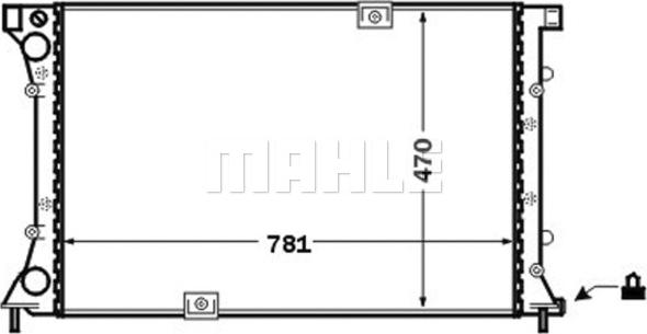 MAHLE CR 1505 000S - Radiatore, Raffreddamento motore autozon.pro