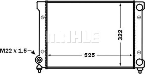 MAHLE CR 1532 000S - Radiatore, Raffreddamento motore autozon.pro