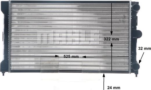 MAHLE CR 1532 000S - Radiatore, Raffreddamento motore autozon.pro