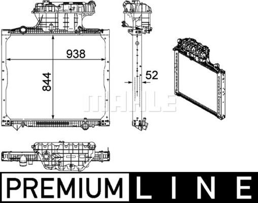 MAHLE CR 1167 000P - Radiatore, Raffreddamento motore autozon.pro