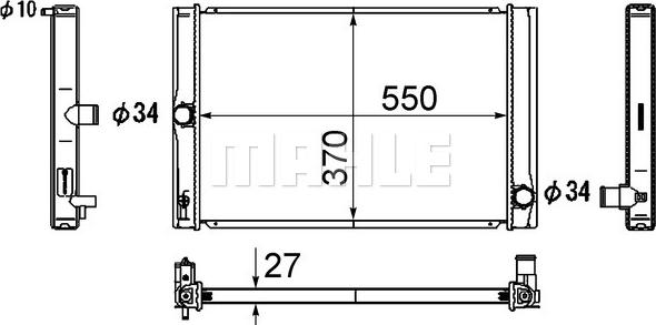 MAHLE CR 1865 000S - Radiatore, Raffreddamento motore autozon.pro