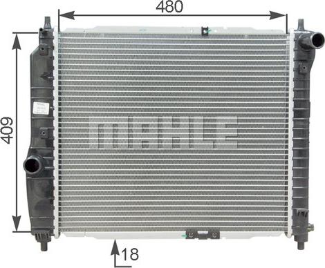 MAHLE CR 1309 000S - Radiatore, Raffreddamento motore autozon.pro