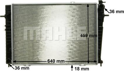 MAHLE CR 1335 000P - Radiatore, Raffreddamento motore autozon.pro