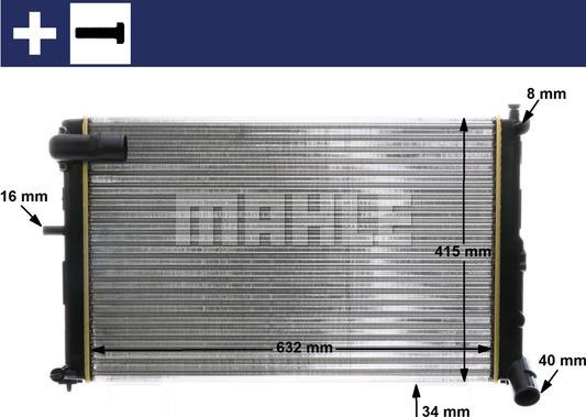 MAHLE CR 171 000S - Radiatore, Raffreddamento motore autozon.pro