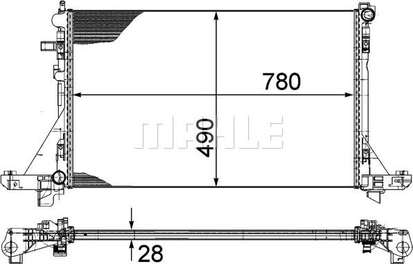 MAHLE CR 1770 000P - Radiatore, Raffreddamento motore autozon.pro