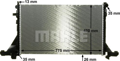 MAHLE CR 1770 000P - Radiatore, Raffreddamento motore autozon.pro