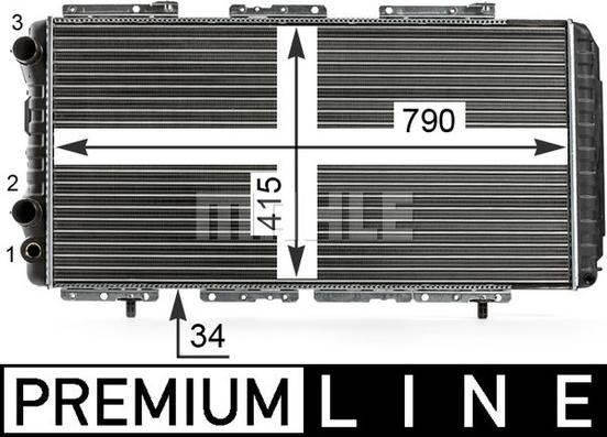 MAHLE CR 34 000P - Radiatore, Raffreddamento motore autozon.pro