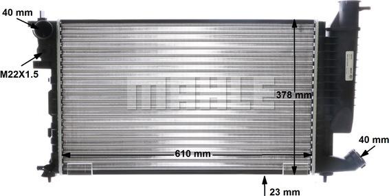 MAHLE CR 306 000S - Radiatore, Raffreddamento motore autozon.pro