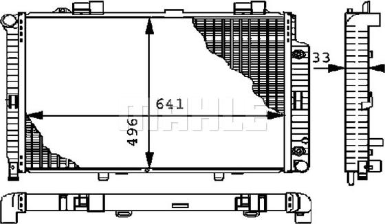 MAHLE CR 303 000P - Radiatore, Raffreddamento motore autozon.pro