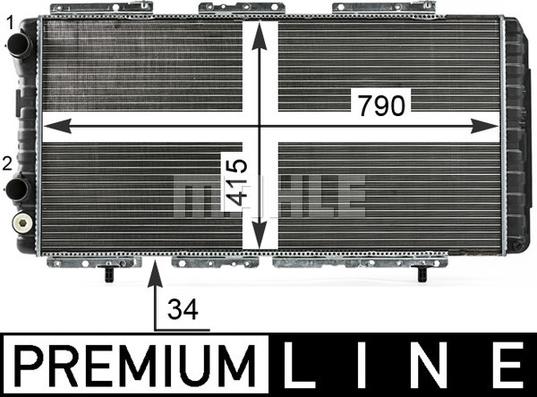 MAHLE CR 33 000P - Radiatore, Raffreddamento motore autozon.pro