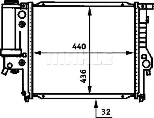 MAHLE CR 333 000S - Radiatore, Raffreddamento motore autozon.pro