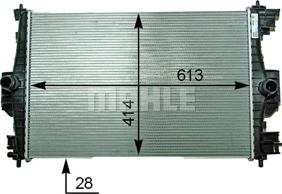 MAHLE CR 2121 000P - Radiatore, Raffreddamento motore autozon.pro