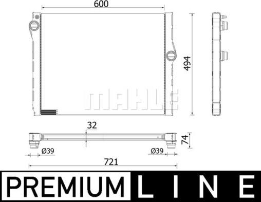 MAHLE CR 2333 000P - Radiatore, Raffreddamento motore autozon.pro