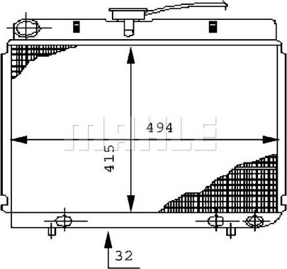 MAHLE CR 232 000P - Radiatore, Raffreddamento motore autozon.pro