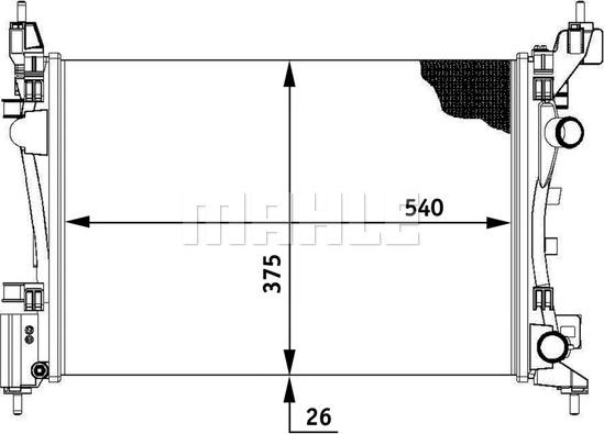 MAHLE CR 774 000P - Radiatore, Raffreddamento motore autozon.pro