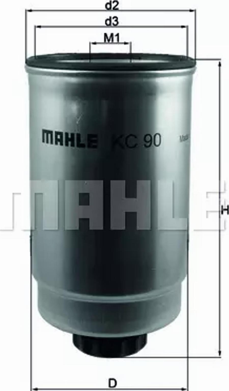 MAHLE KC 90 - Filtro carburante autozon.pro