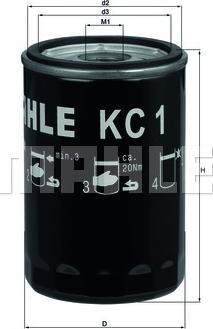 MAHLE KC 1 - Filtro carburante autozon.pro