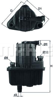 MAHLE KL 469 - Filtro carburante autozon.pro