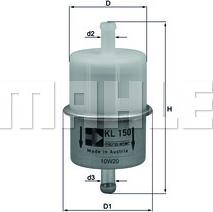 MAHLE KL150 - Filtro carburante autozon.pro