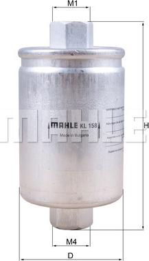 MAHLE KL 158 - Filtro carburante autozon.pro